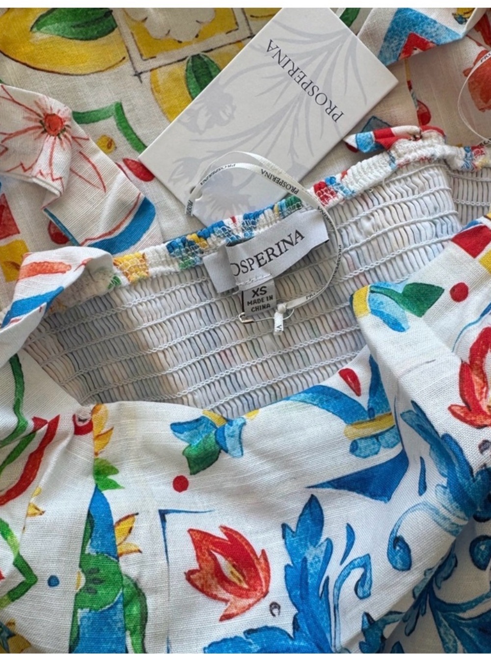 NWT Prosperina Italian Tile Dress Medium - Picture 4 of 4